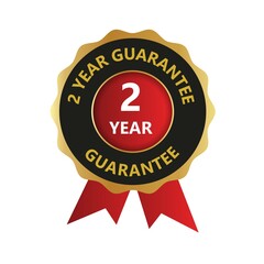 2 year guarantee logo, Guaranteed badges, One Year Warranty