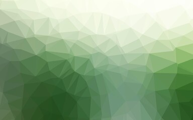Light Green vector abstract polygonal cover.