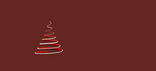 weihnachten weihnachtsbaum modern illustration 3d