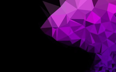 Light Purple vector abstract polygonal cover.