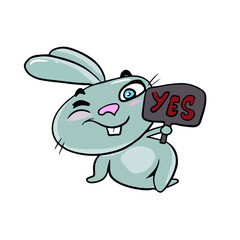 Vector design on a white isolated background for postcards, banners, stickers for social networks.