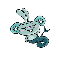 Vector design on a white isolated background for postcards, banners, stickers for social networks.