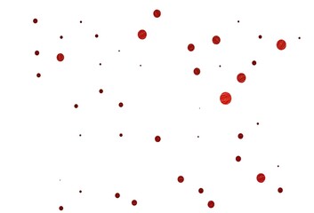 Light orange vector background with bubbles.