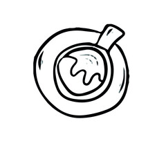 Vector design on a white isolated background for postcards, banners, stickers for social networks.