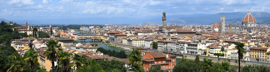 Fototapeta na wymiar Cityscape of the City of Florence from Piazza Michelangelo. Italy