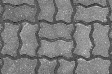 gray background of paving slabs top view
