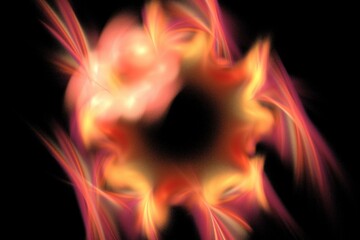 fiery explosion background