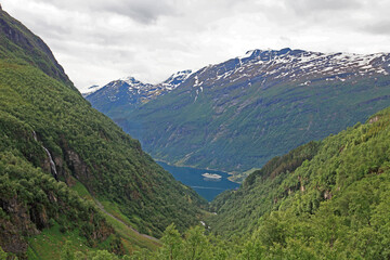 Obraz premium Geiranger Fjord - nature heritage, Norway