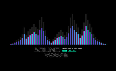 sound wave modern vector background