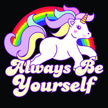 Always Be Yourself Lgbt Berlin Pride Throw Vector Design Illustration Print Poster Wall Art Canvas
