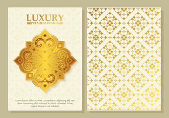 Luxury Gold Ornament Pattern Greeting Card
