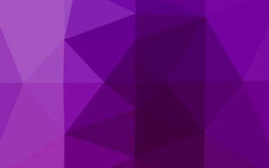 Dark Purple vector abstract polygonal cover.