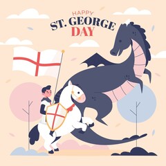 Hand Drawn St Georges Day Illustration_2