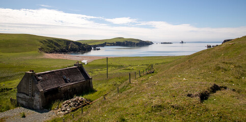 Shetland Bain Croft towards the Drongs 
