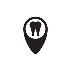 dental care Location icon map pin sign symbol