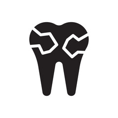 plaque tooth icon - tartar tooth icon