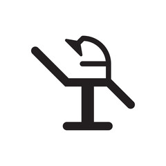 dental Care chair icon - treatment chair icon 