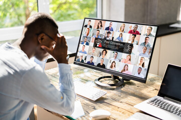 Online Video Meeting Bad Connection