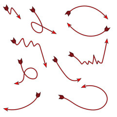 Arrows vector graphic element illustration