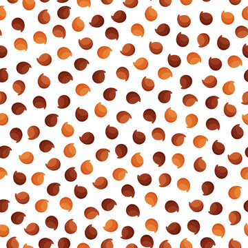 Red Quinoa Vector Cartoon Seamless Pattern For Template Farmer Market Design, Label And Packing.