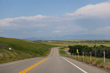 Highways in rural Alberta