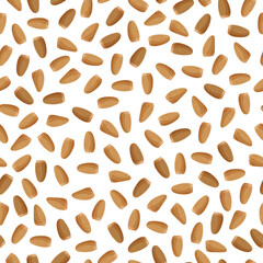 Milk thistle vector cartoon seamless pattern for template farmer market design, label and packing.