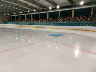 Obraz premium prepare hockey fields for training