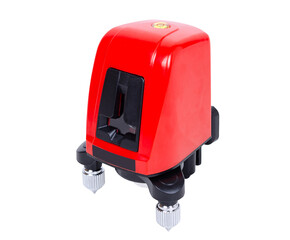 Laser building level on a white background