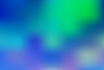 Light Blue, Green vector blurred bright pattern.