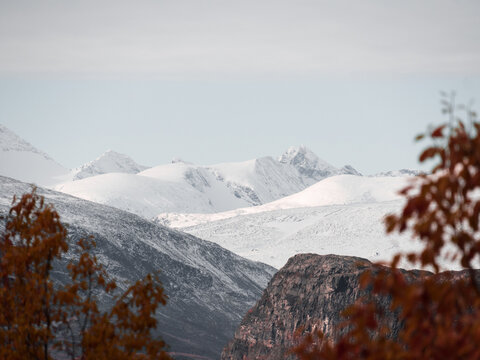 Sarek national park scenery.