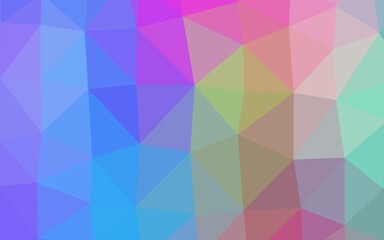 Light Multicolor, Rainbow vector polygonal pattern.
