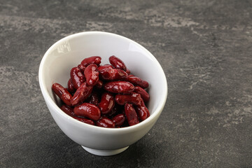 Canned red Kidney in the bowl