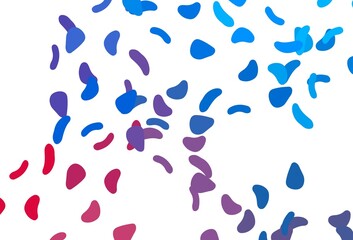 Light Blue, Red vector texture with random forms.