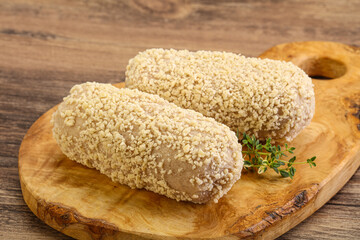 Raw chicken cutlet for roast