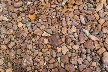 Beach stones colorful texture background