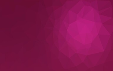 Dark Pink vector abstract mosaic pattern.
