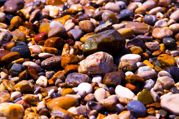 sea ​​stones wet beautiful background