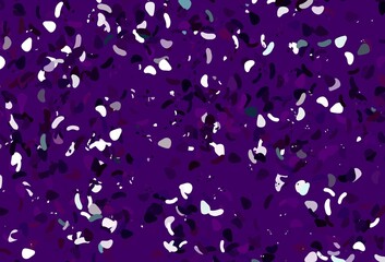 Fototapeta na wymiar Light purple vector template with memphis shapes.