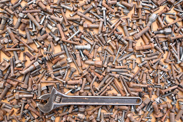 Bulones Tornillos Tuercas Oxidados Viejos
