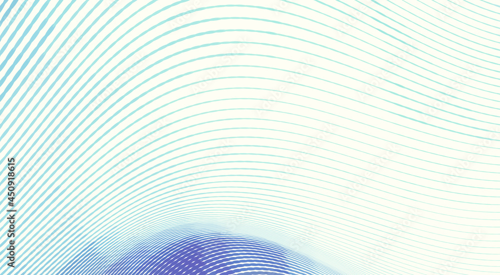 Aufkleber retro background with thin undulated bluish and blue violet lines