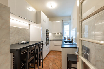 Kitchen interior with the appliances