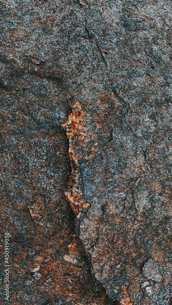 Poster Vertical closeup shot of a stone textured surface