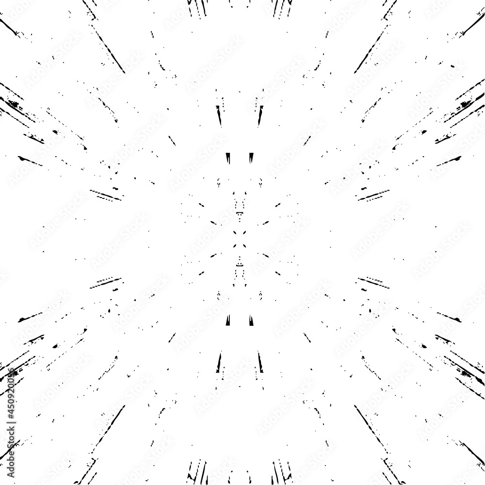 Poster circular starburst explosion texture. distressed uneven grunge background. abstract vector illustrat