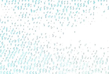 Light blue vector template with man, woman symbols.