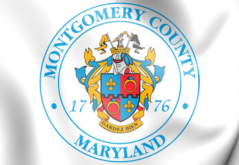3D Seal of Montgomery County (Maryland), USA. 3D Illustration. - 450920098