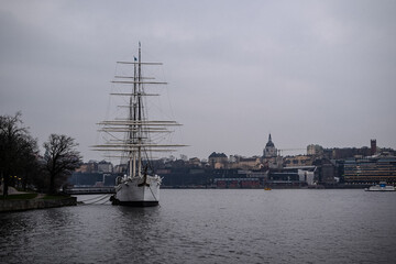 Fototapeta na wymiar Views of Stockholm in Sweden