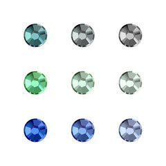 Luxury gemstones collection. vector set
