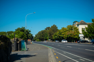 ニュージーランドのオークランドの観光名所を観光している風景 Scenery of sightseeing in Auckland, New Zealand.