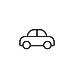 car line icon. automobile and transport symbol. isolated vector image