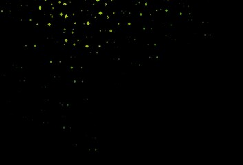 Dark green vector pattern in polygonal style with circles.